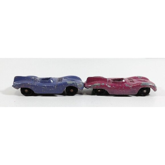 Tootsie Toy USA Pink & Purple Jaguar Toy Cars Lot of 2 - Picture 3 of 4